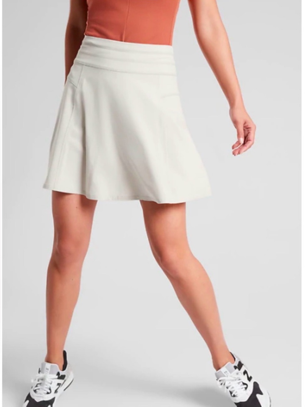 Athleta All Day Skort tennis skirt shorts khaki